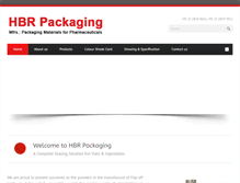 Tablet Screenshot of hbrpackaging.com